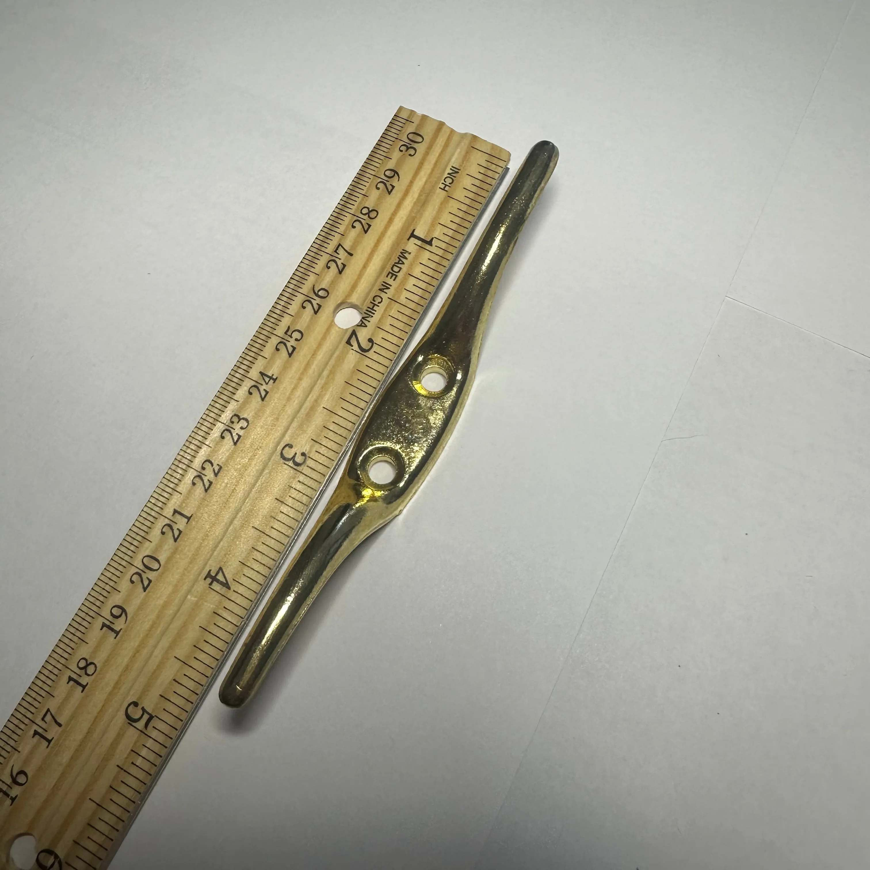 4-1/2" Brass Cord Cleat (10 Per Bag)