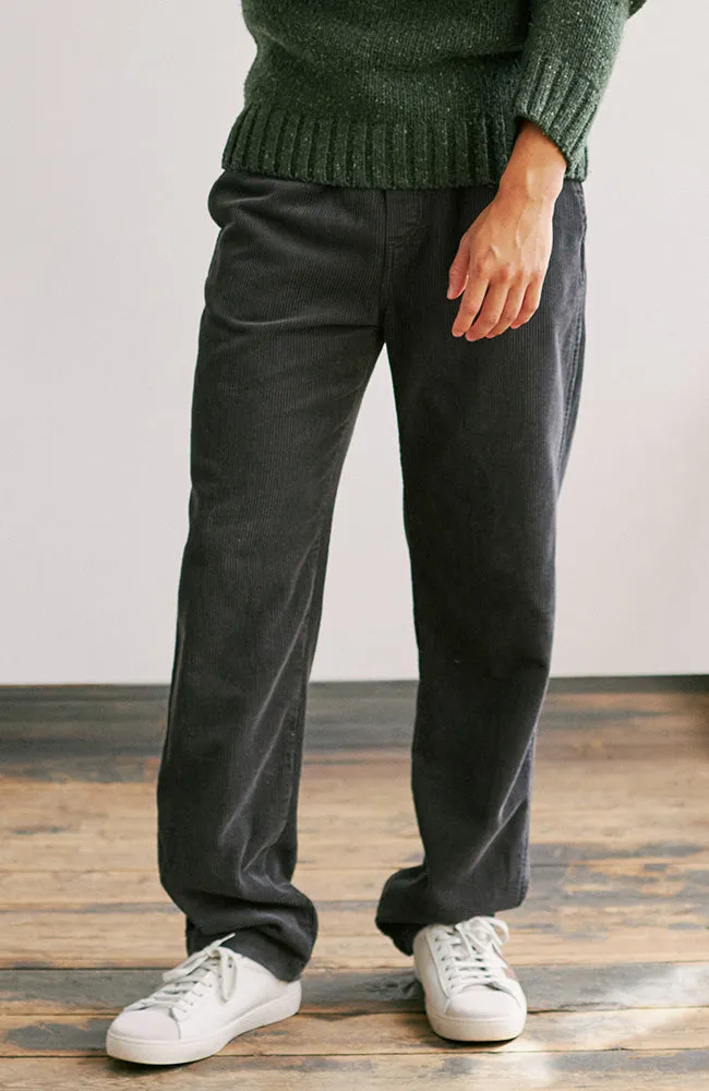 Apolima rib broek dark sand