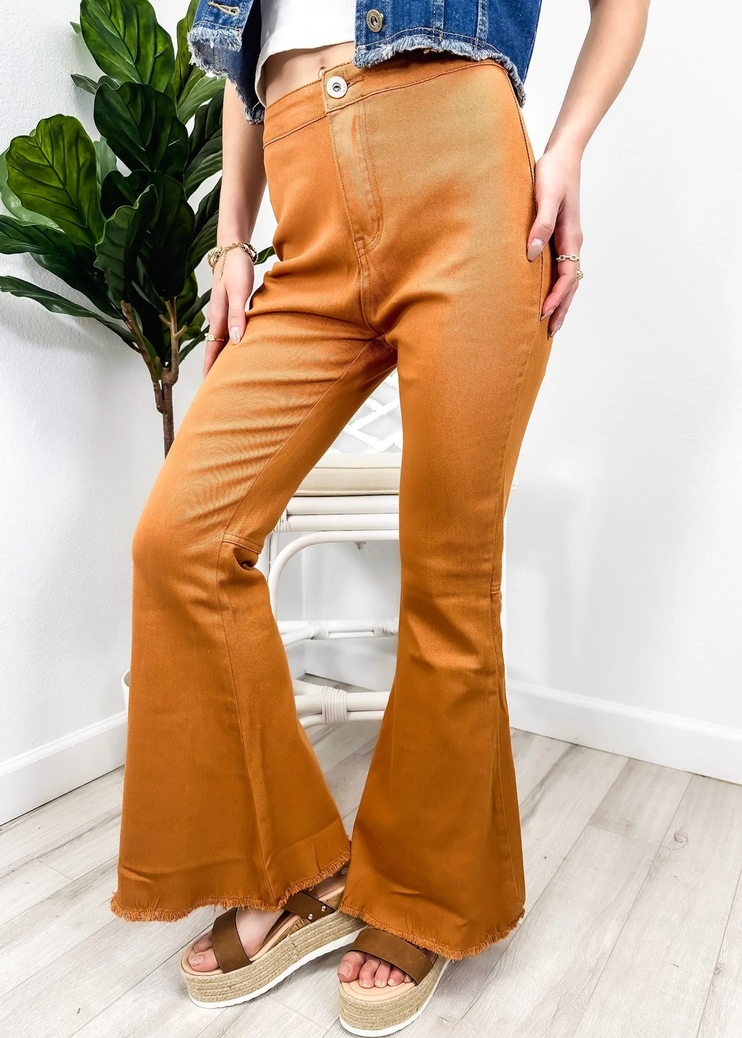 Bell Bottom High Waist Denim Jeans by Anna-Kaci
