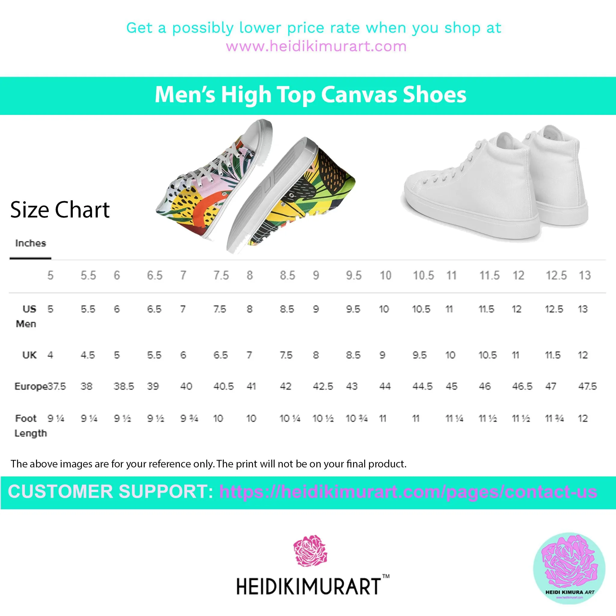 Bright Red Men's High Tops, Solid Red Color Men’s High Top Sneakers Canvas Tennis Shoes With White Laces and Faux Leather Toe Caps (US Size: 5-13)