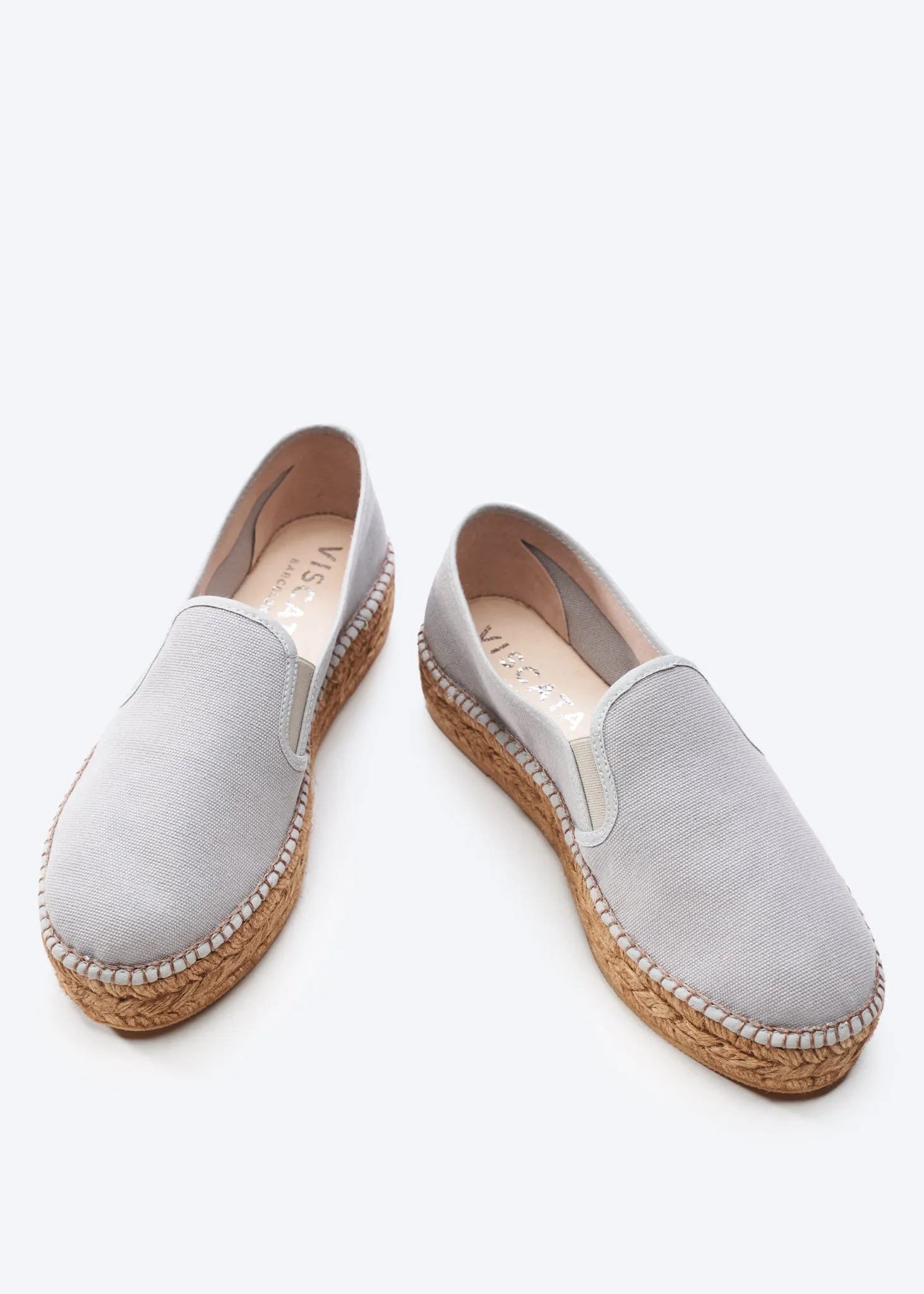 Castell Canvas Espadrille Platforms by Viscata