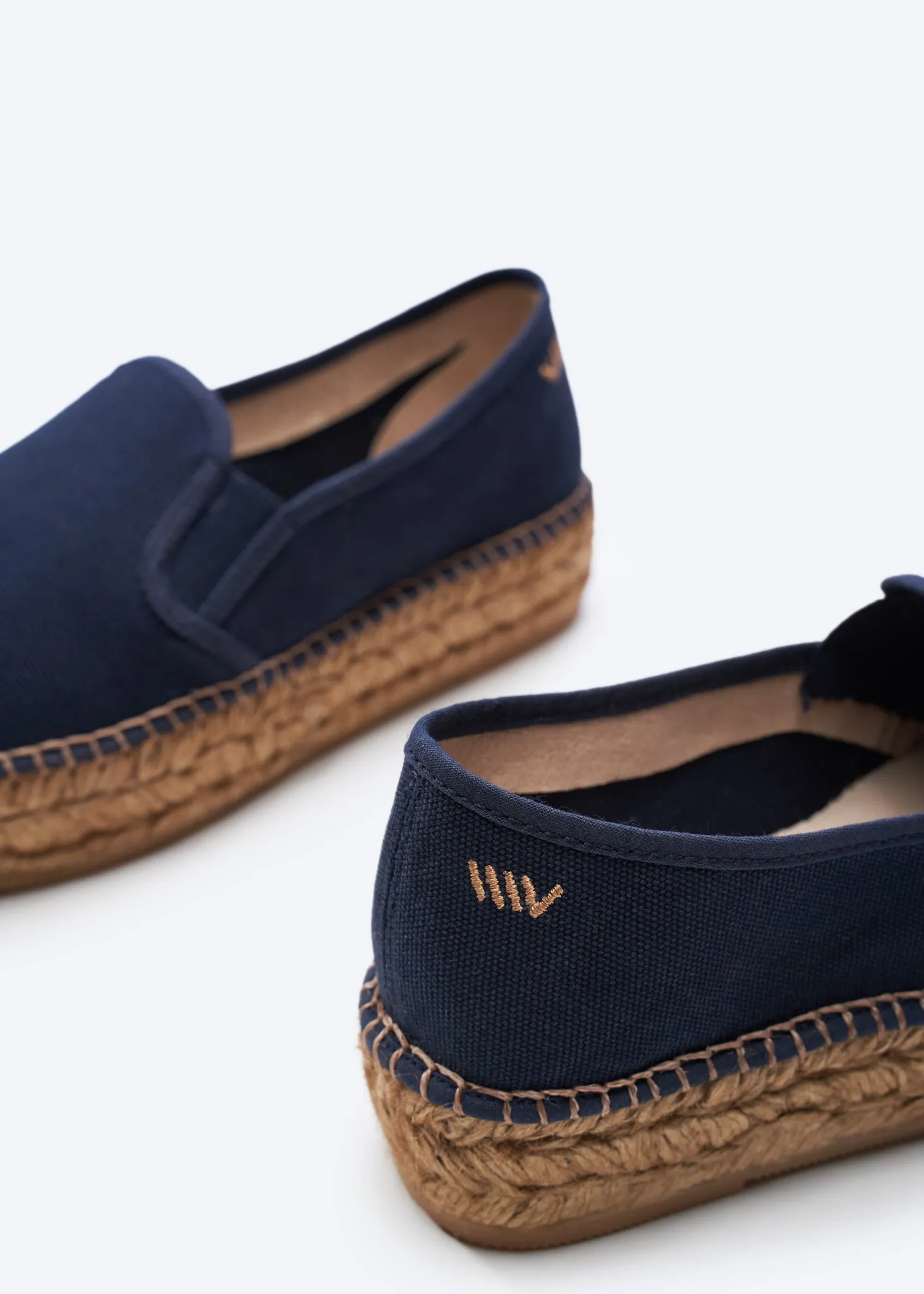 Castell Canvas Espadrille Platforms by Viscata