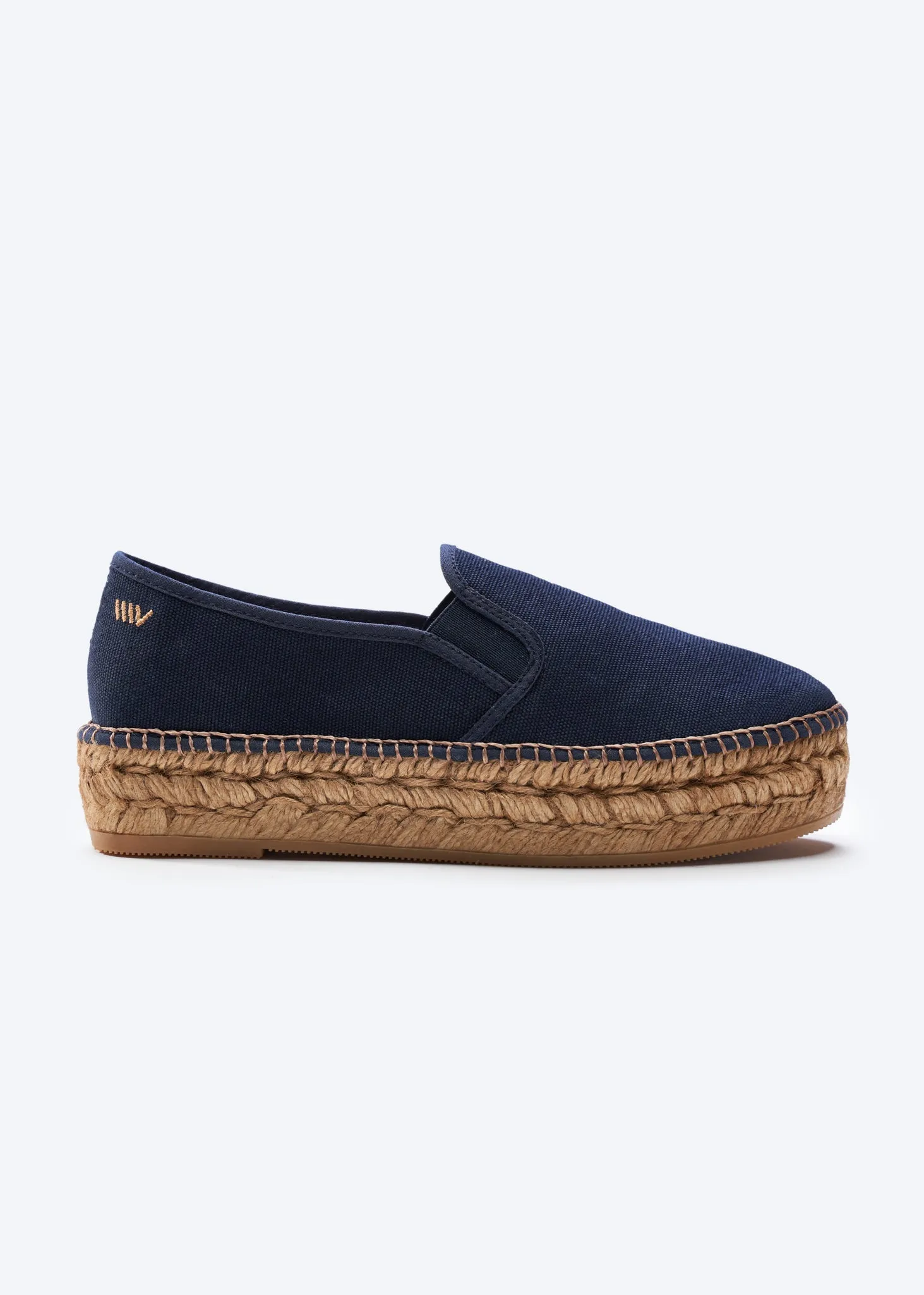 Castell Canvas Espadrille Platforms by Viscata