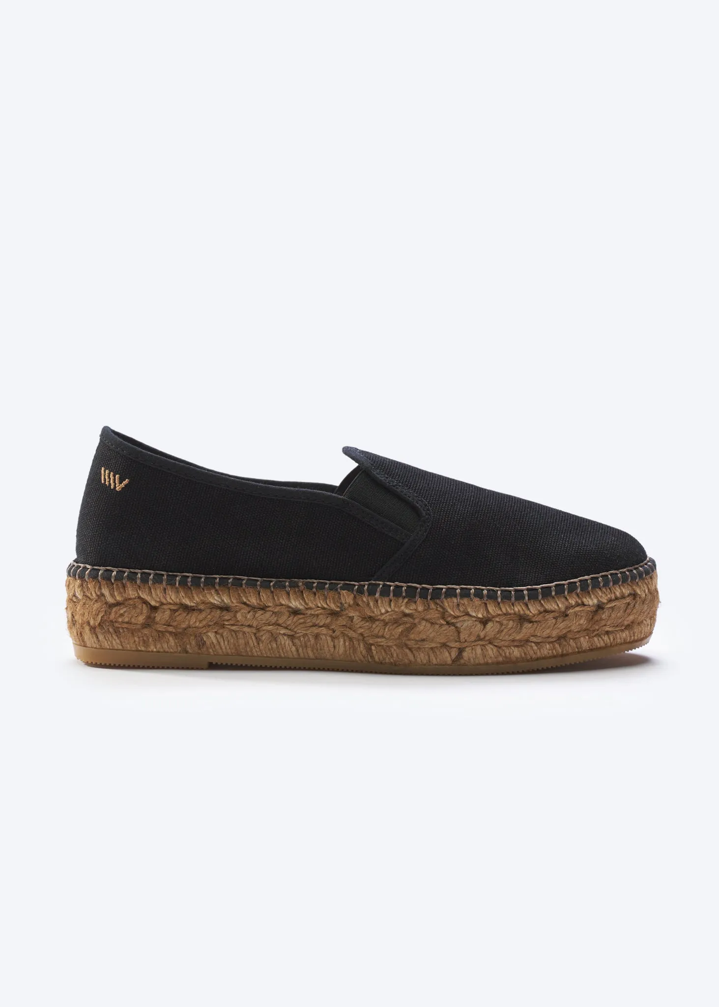 Castell Canvas Espadrille Platforms by Viscata