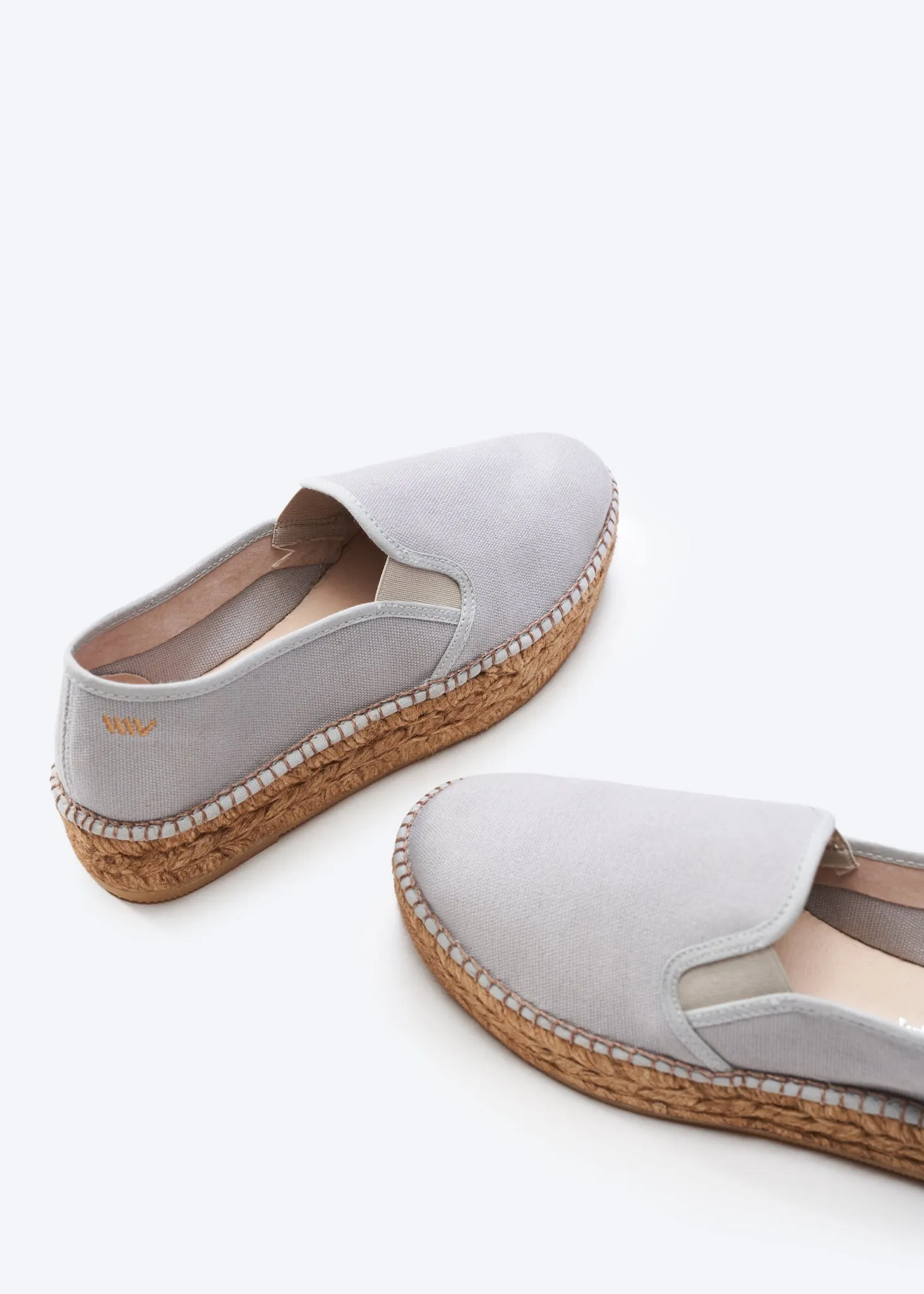 Castell Canvas Espadrille Platforms by Viscata