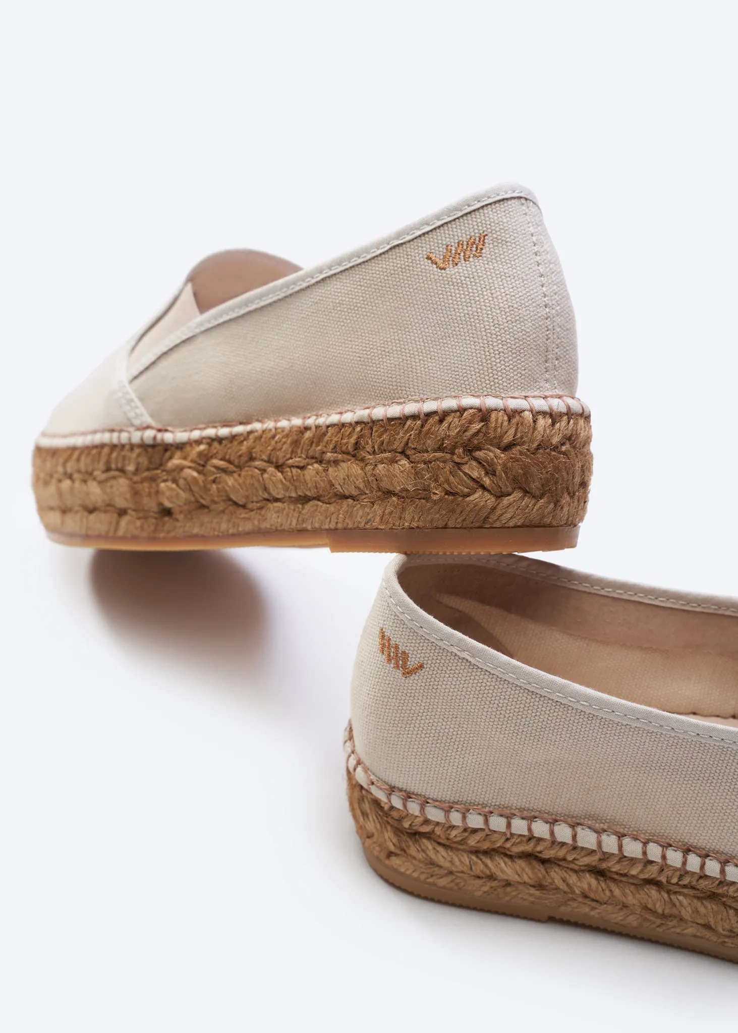 Castell Canvas Espadrille Platforms by Viscata