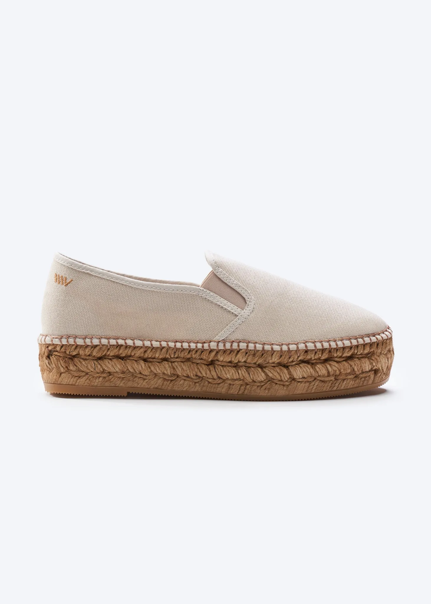 Castell Canvas Espadrille Platforms by Viscata