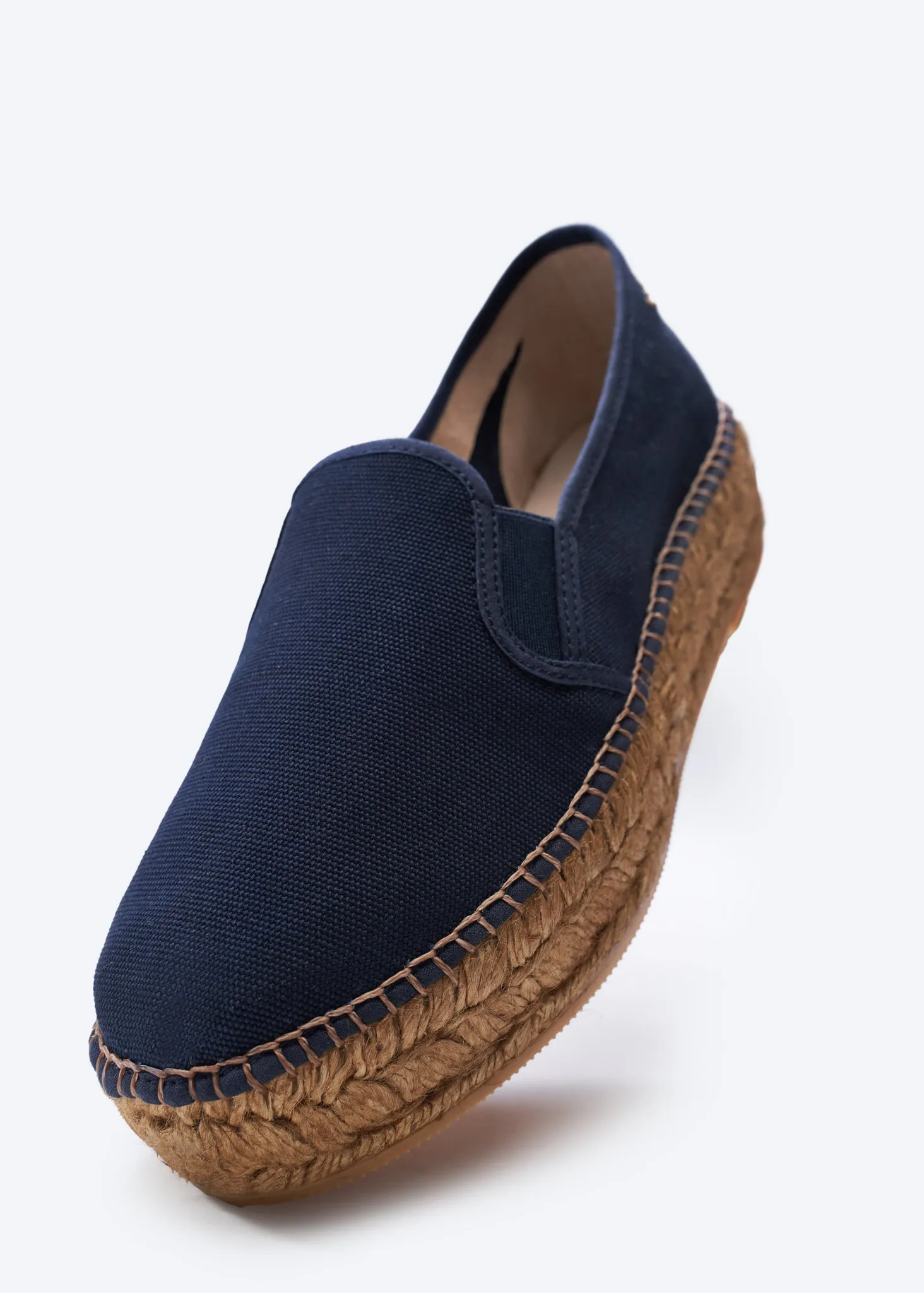Castell Canvas Espadrille Platforms by Viscata