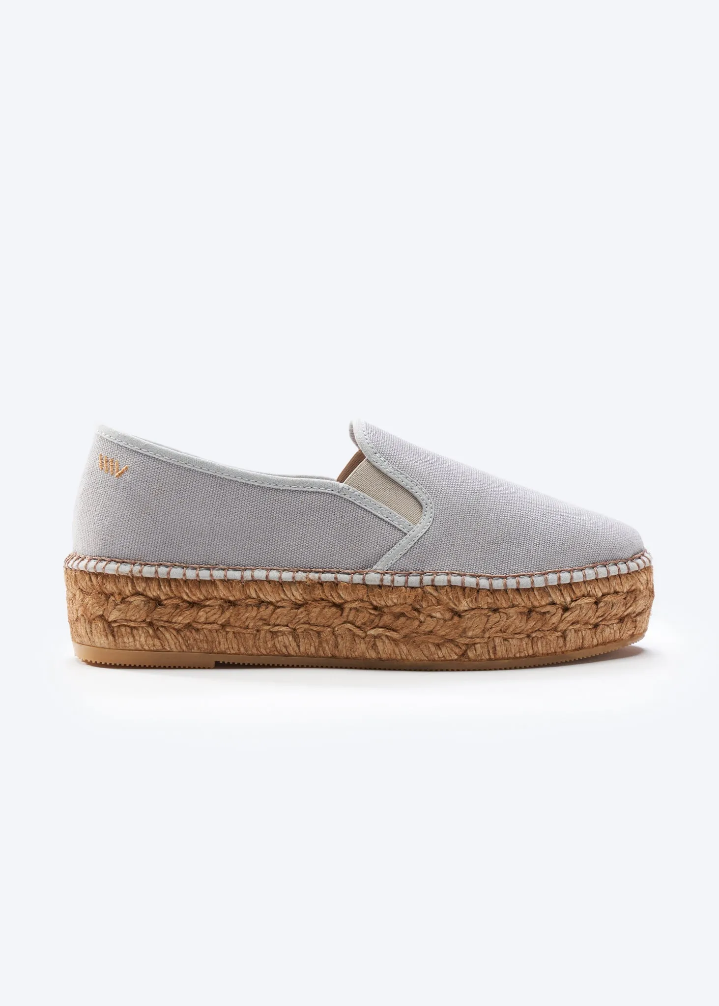 Castell Canvas Espadrille Platforms by Viscata
