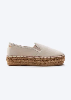Castell Canvas Espadrille Platforms by Viscata