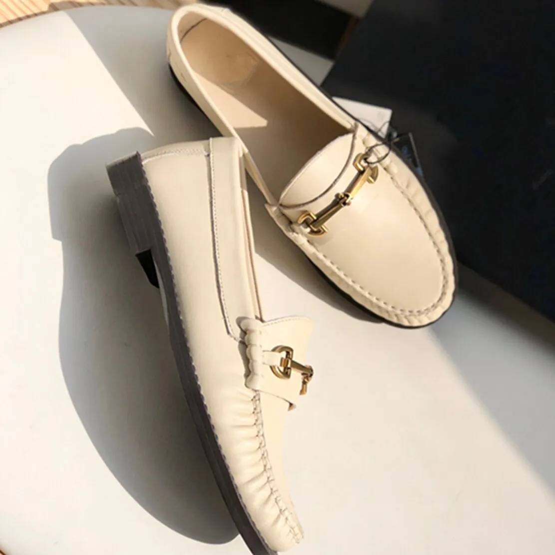 Chicmy Women Shoes England Style Office Lady Fashion Simple Beige Color Sheep Soft Casual Slip-On Loafers  Flat Shoes