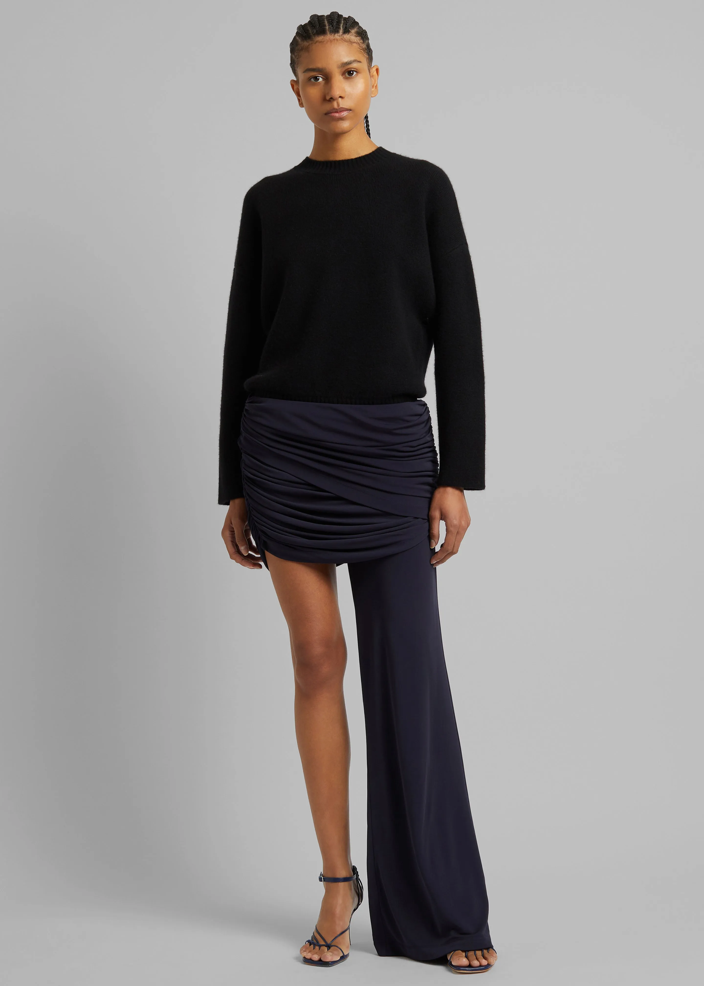 Christopher Esber Illusions Draped Mono Pant - Ink