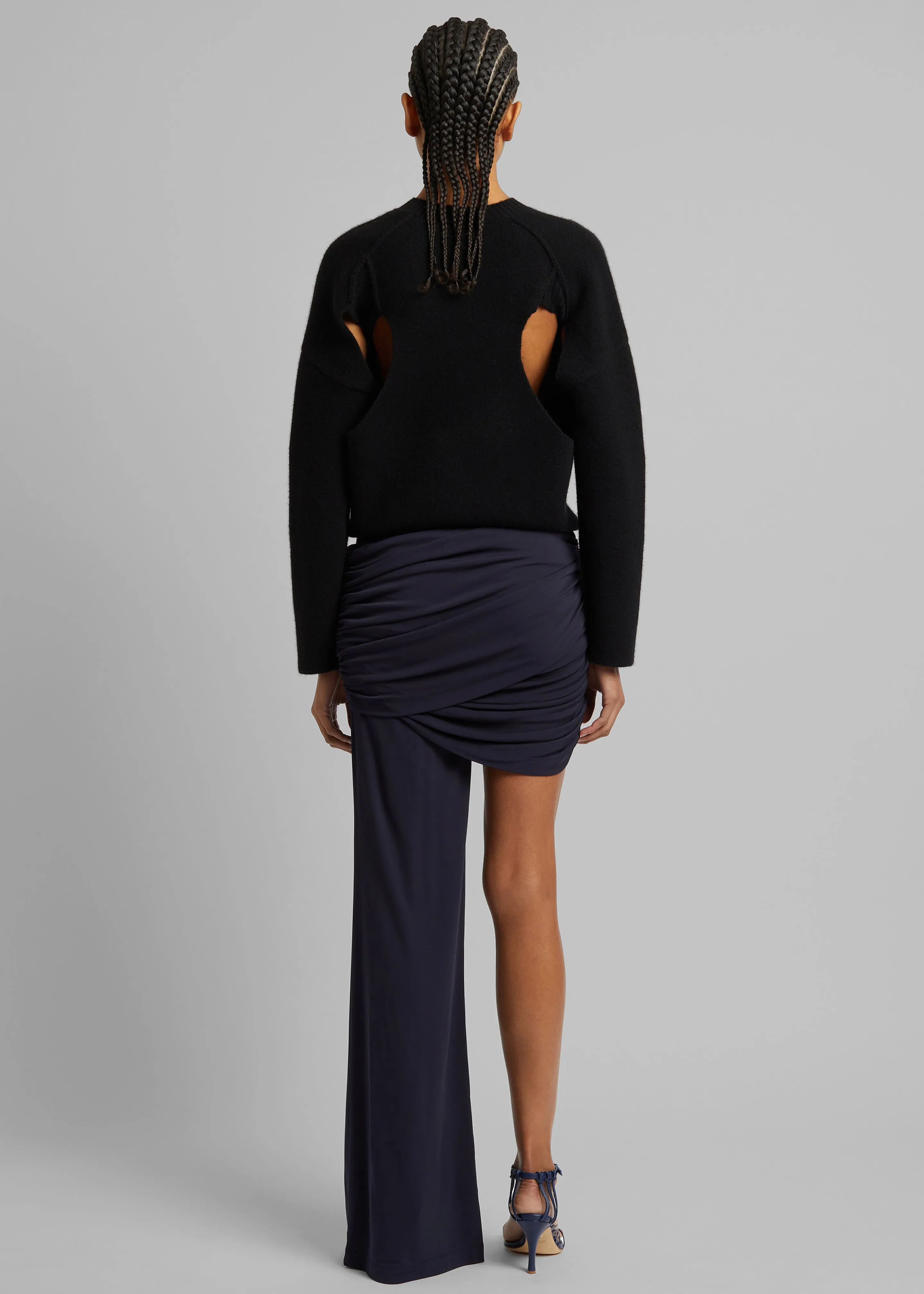 Christopher Esber Illusions Draped Mono Pant - Ink