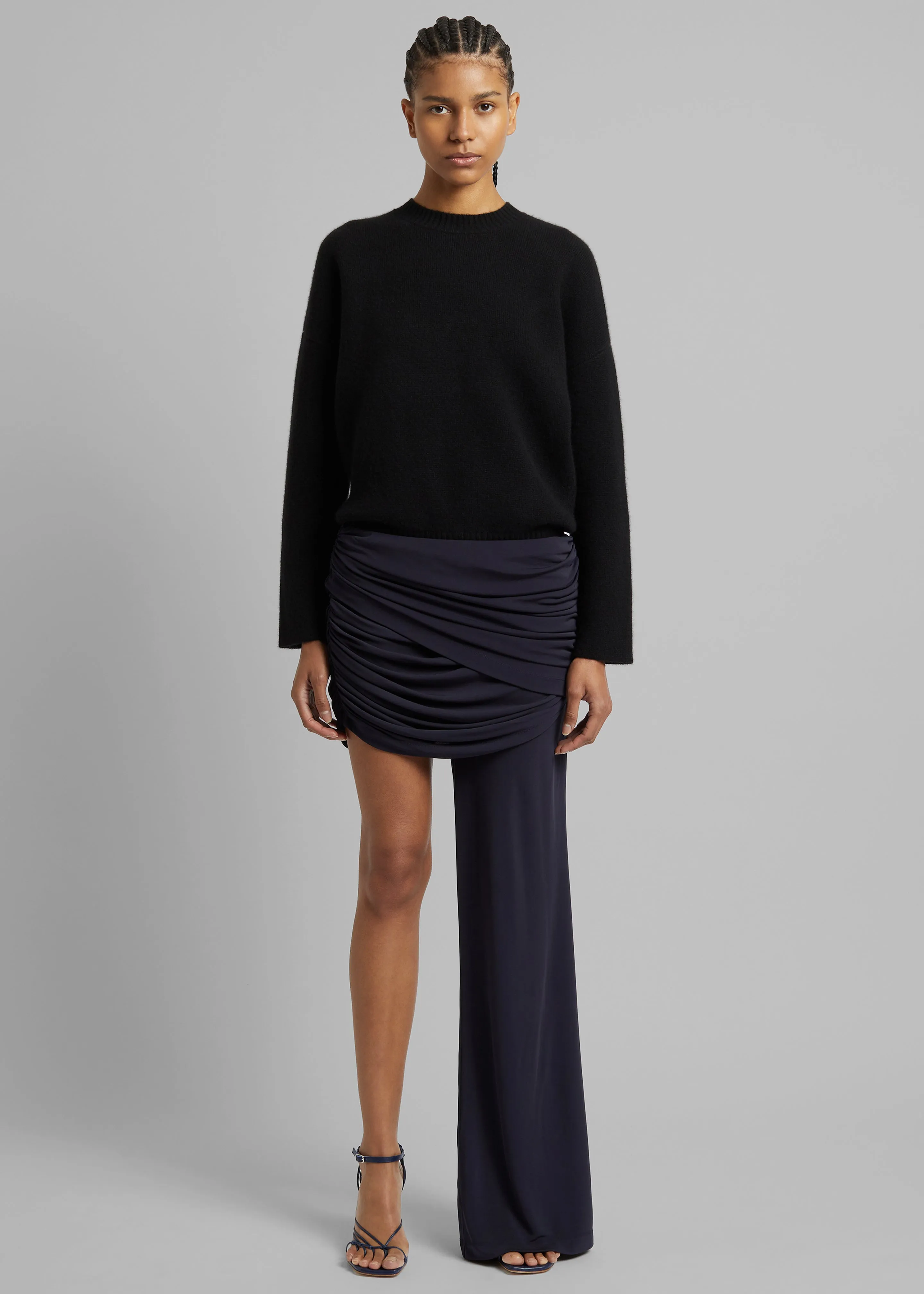 Christopher Esber Illusions Draped Mono Pant - Ink