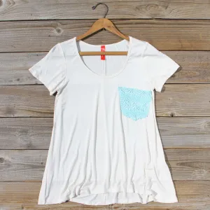 Cloudy Valley Tee in White