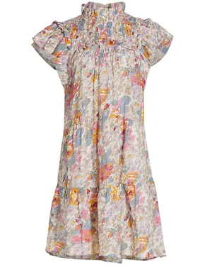 Cream Floral Ines Mini Dress