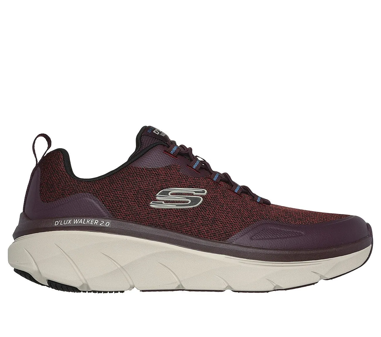 D'LUX WALKER 2.0 STEADYWAY - BLACK BURGUNDY