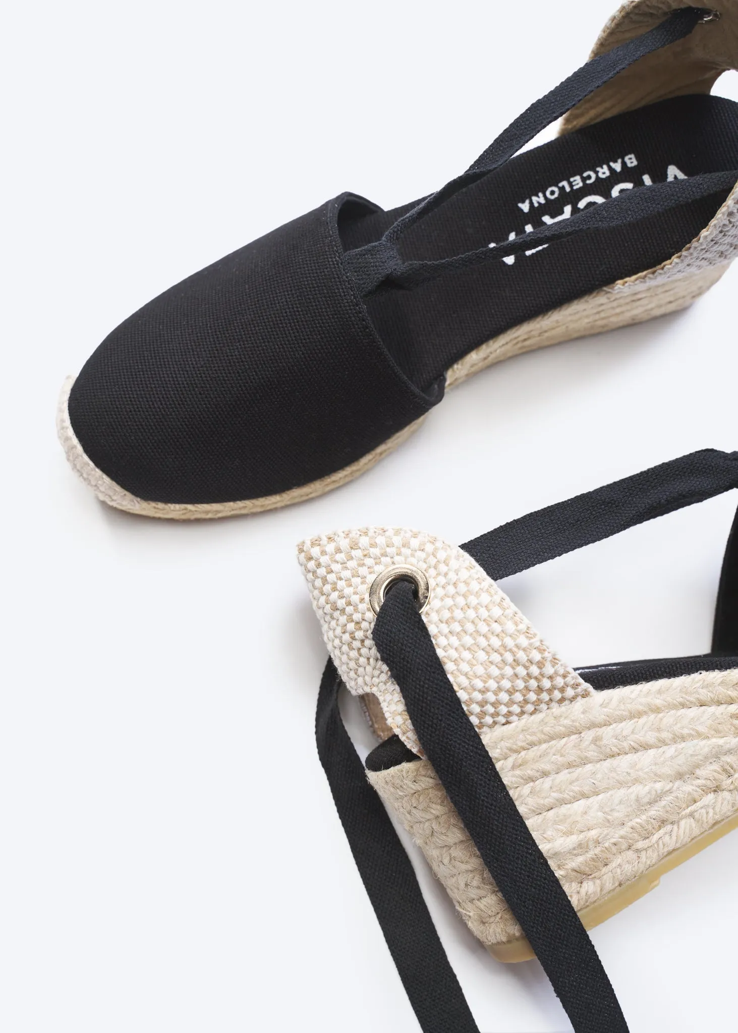 Escala Canvas Espadrille Wedges by Viscata