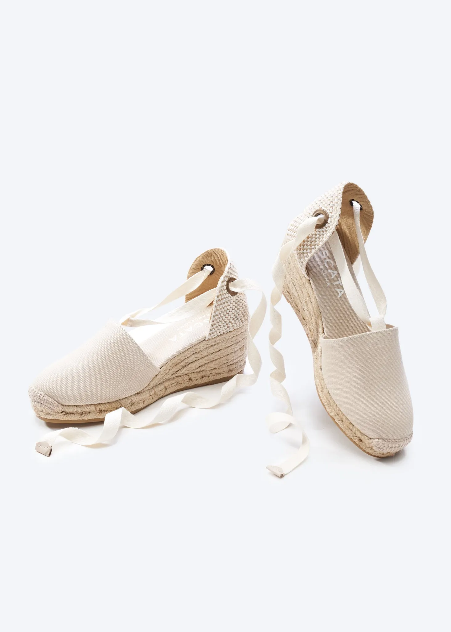 Escala Canvas Espadrille Wedges by Viscata