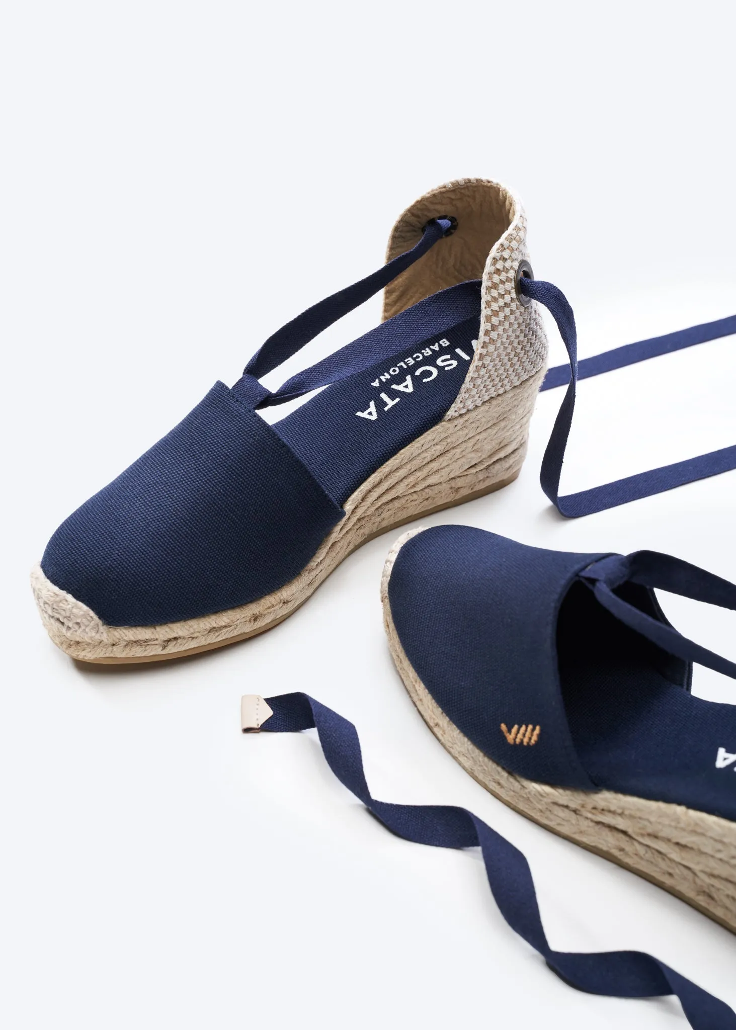 Escala Canvas Espadrille Wedges by Viscata
