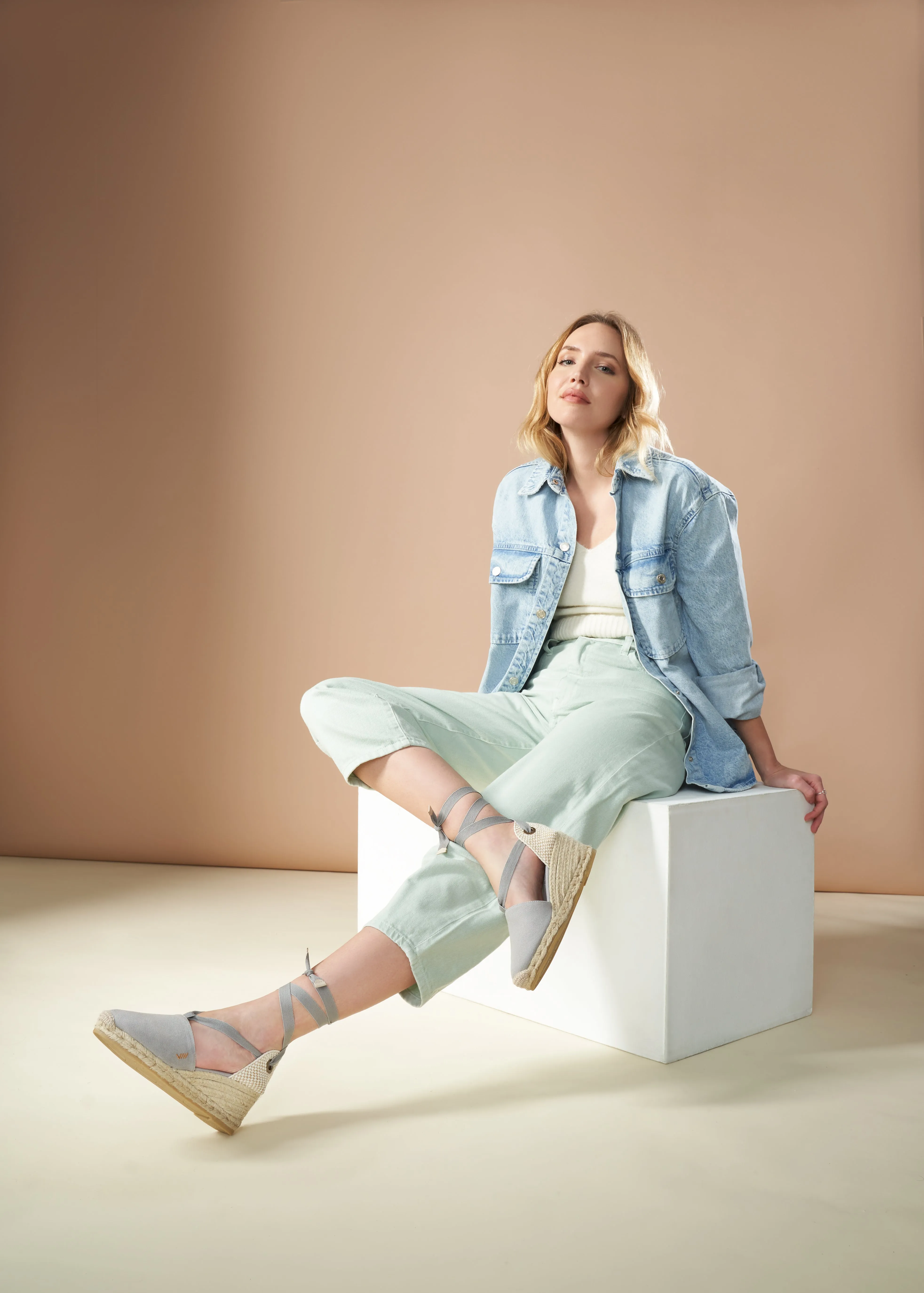 Escala Canvas Espadrille Wedges by Viscata