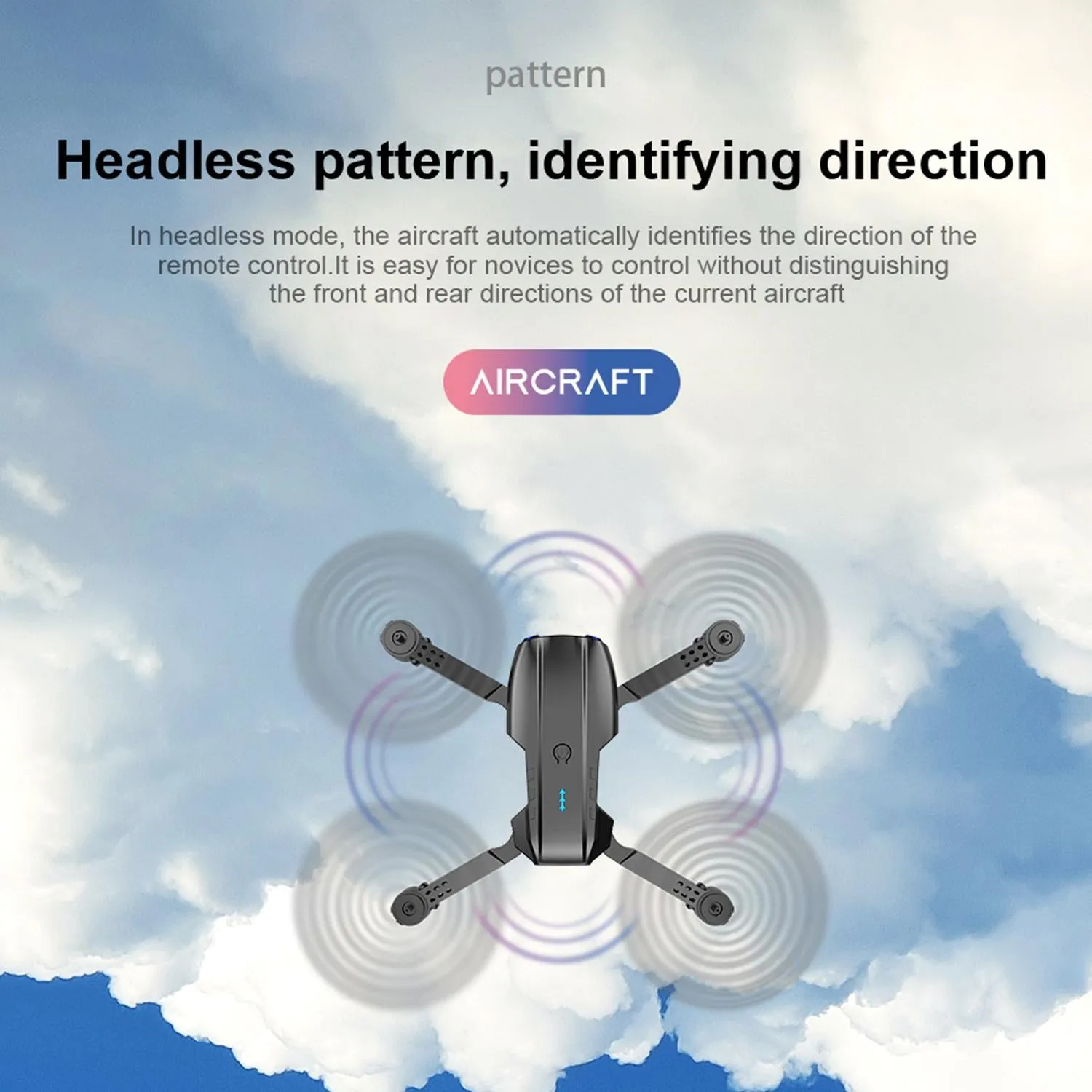 Foldable 4k Hd Camera Rc Drone with 2.4g Wifi - Single Camera