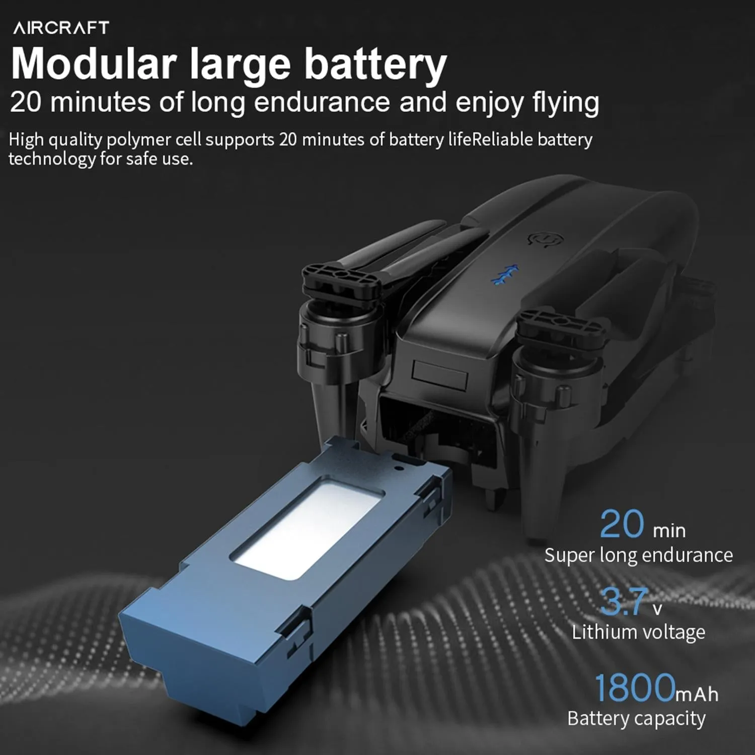 Foldable 4k Hd Camera Rc Drone with 2.4g Wifi - Single Camera