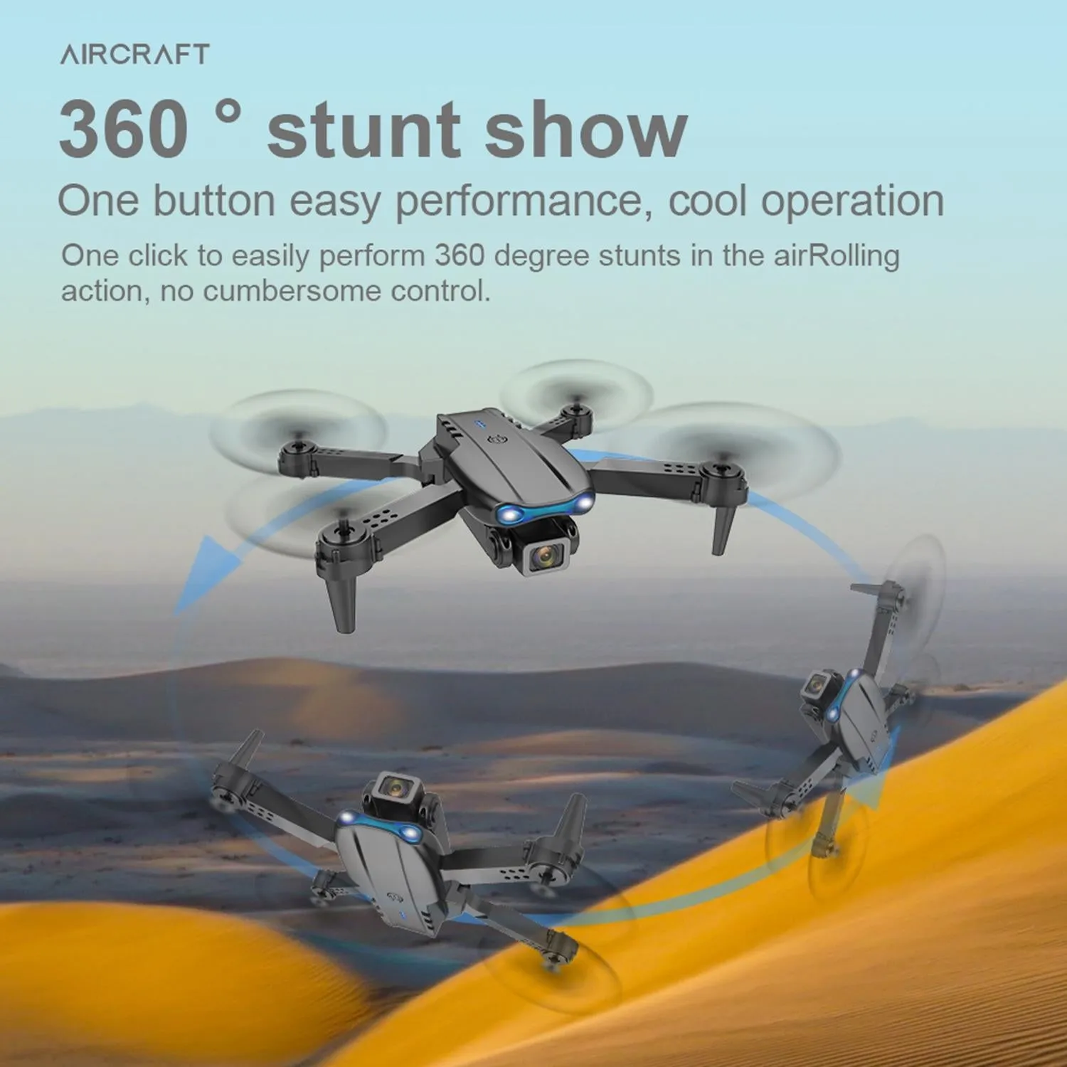 Foldable 4k Hd Camera Rc Drone with 2.4g Wifi - Single Camera