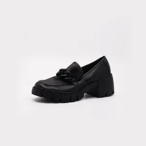 Hoxton Black Chain Moc Loafers