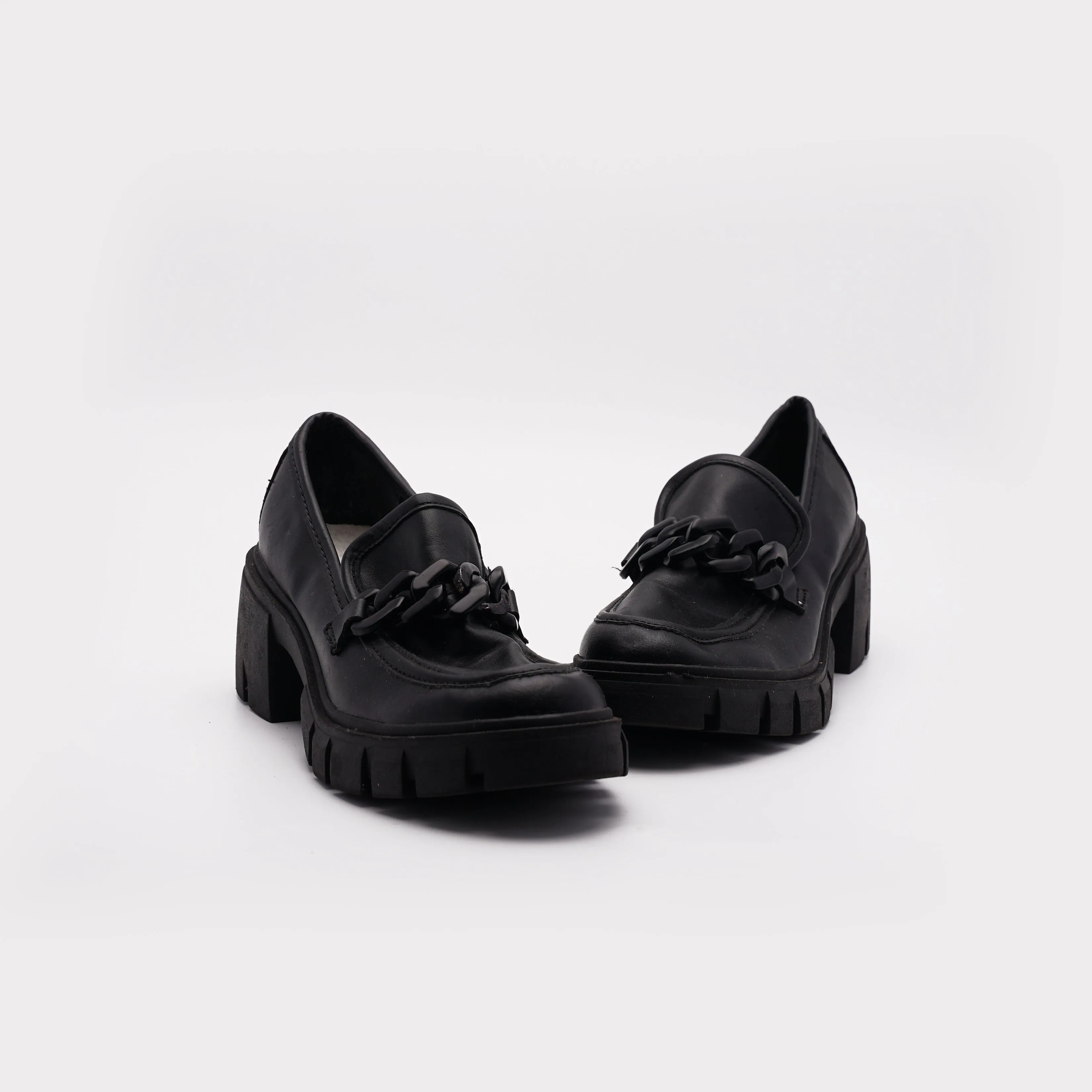Hoxton Black Chain Moc Loafers