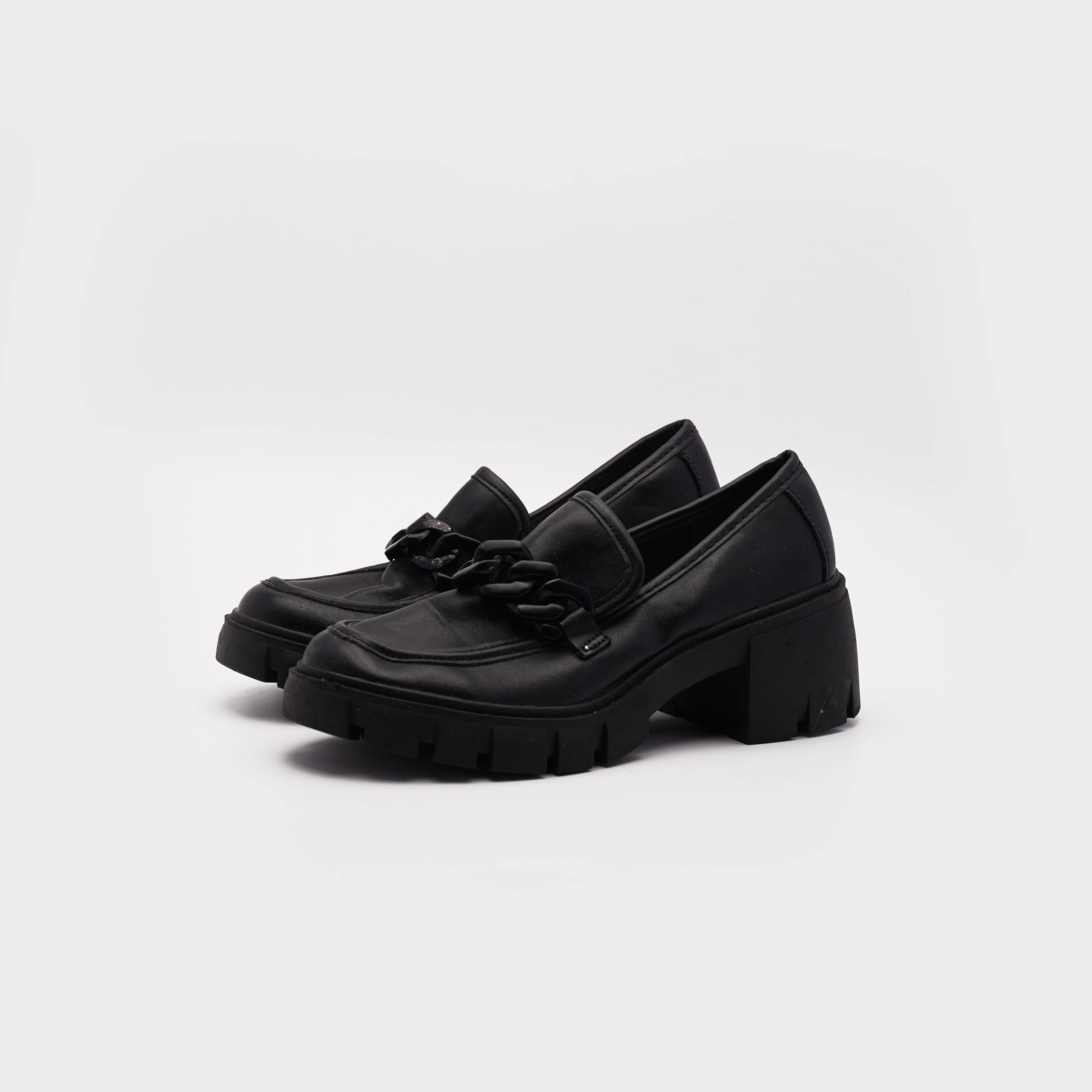 Hoxton Black Chain Moc Loafers