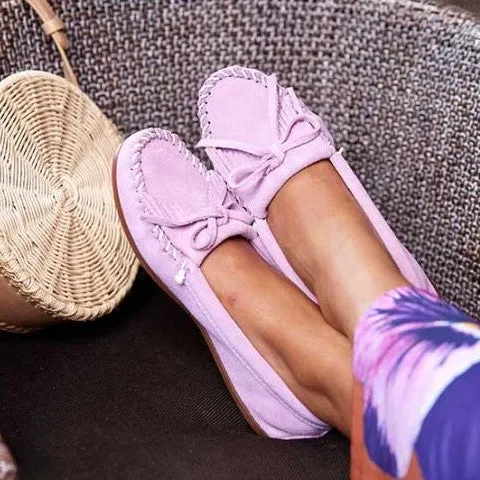 Kilty Suede Moccasins