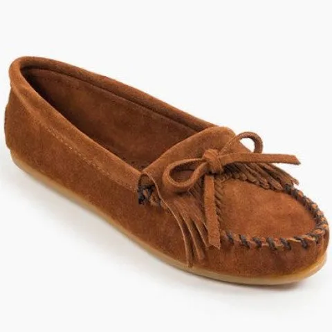 Kilty Suede Moccasins