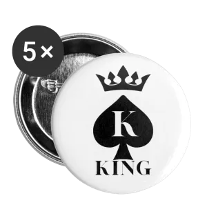 King of Spades Buttons large 2.2'' (5-pack)