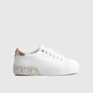 Ladies Sneaker White Gold 10521