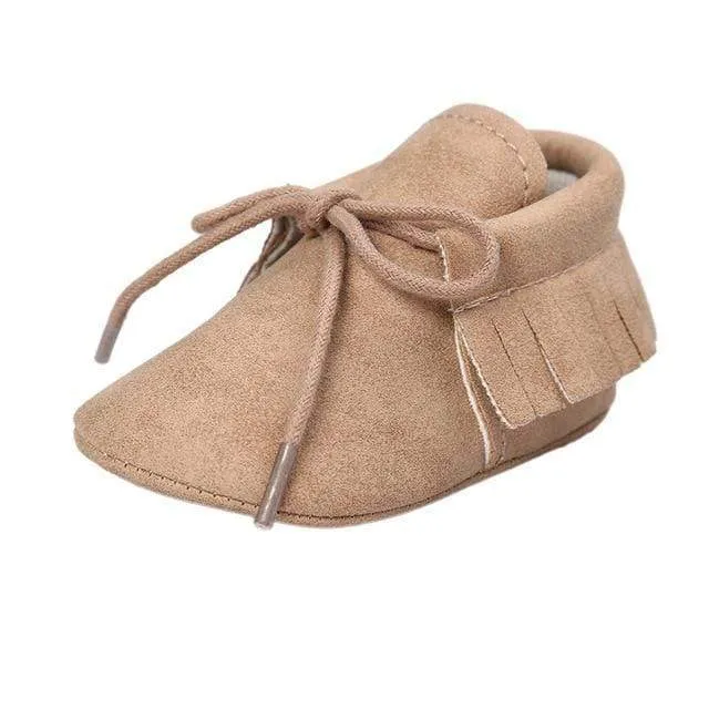 Leather Moccasins Sequin Casual Shoes
