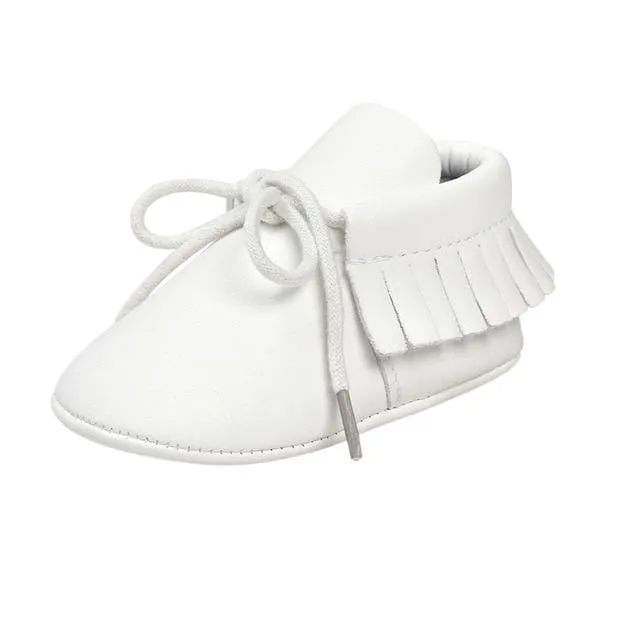 Leather Moccasins Sequin Casual Shoes