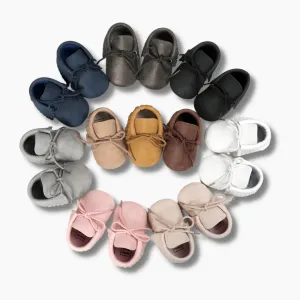 Leather Moccasins Sequin Casual Shoes