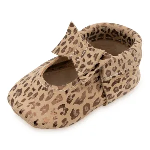 Leopard Bow Moccasins