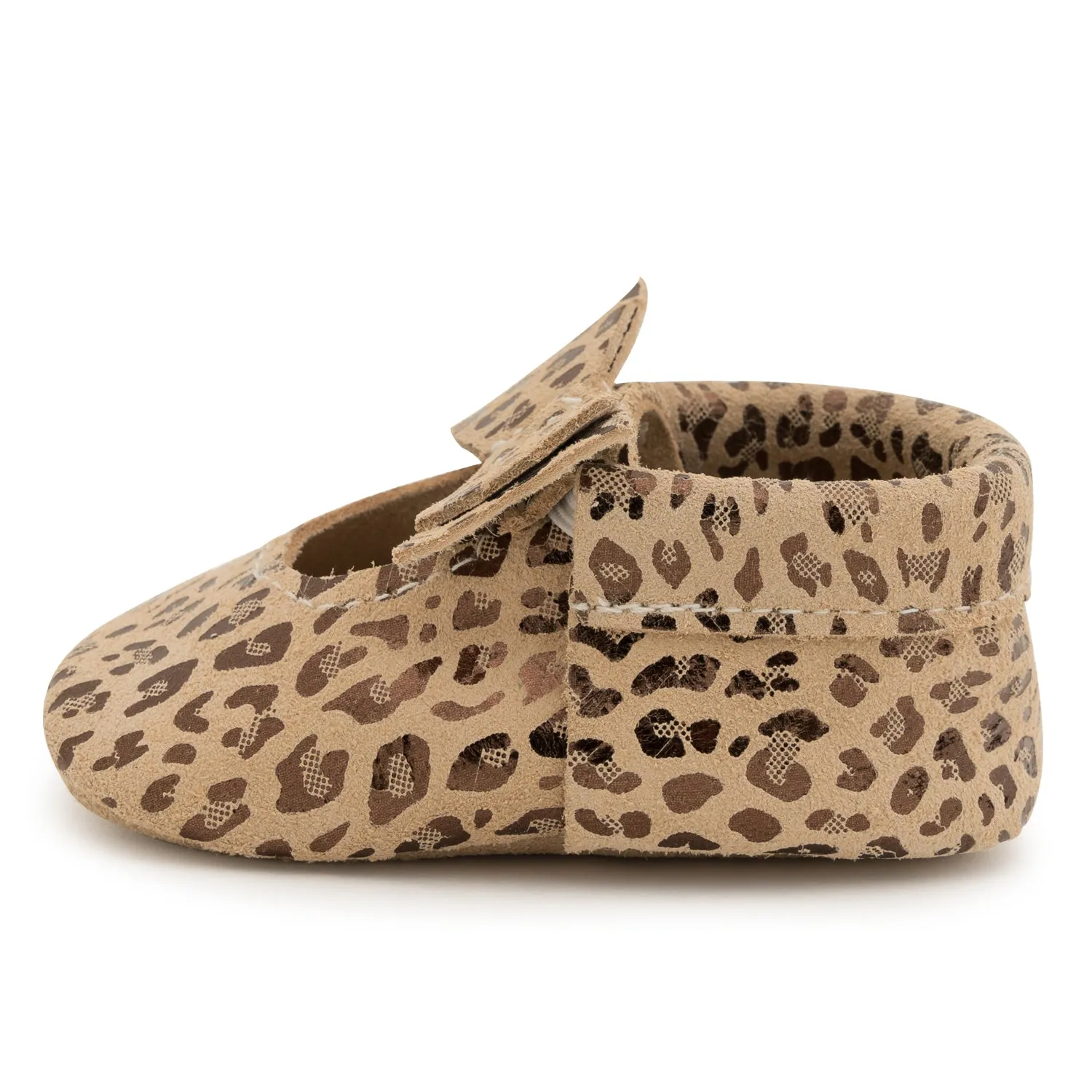 Leopard Bow Moccasins