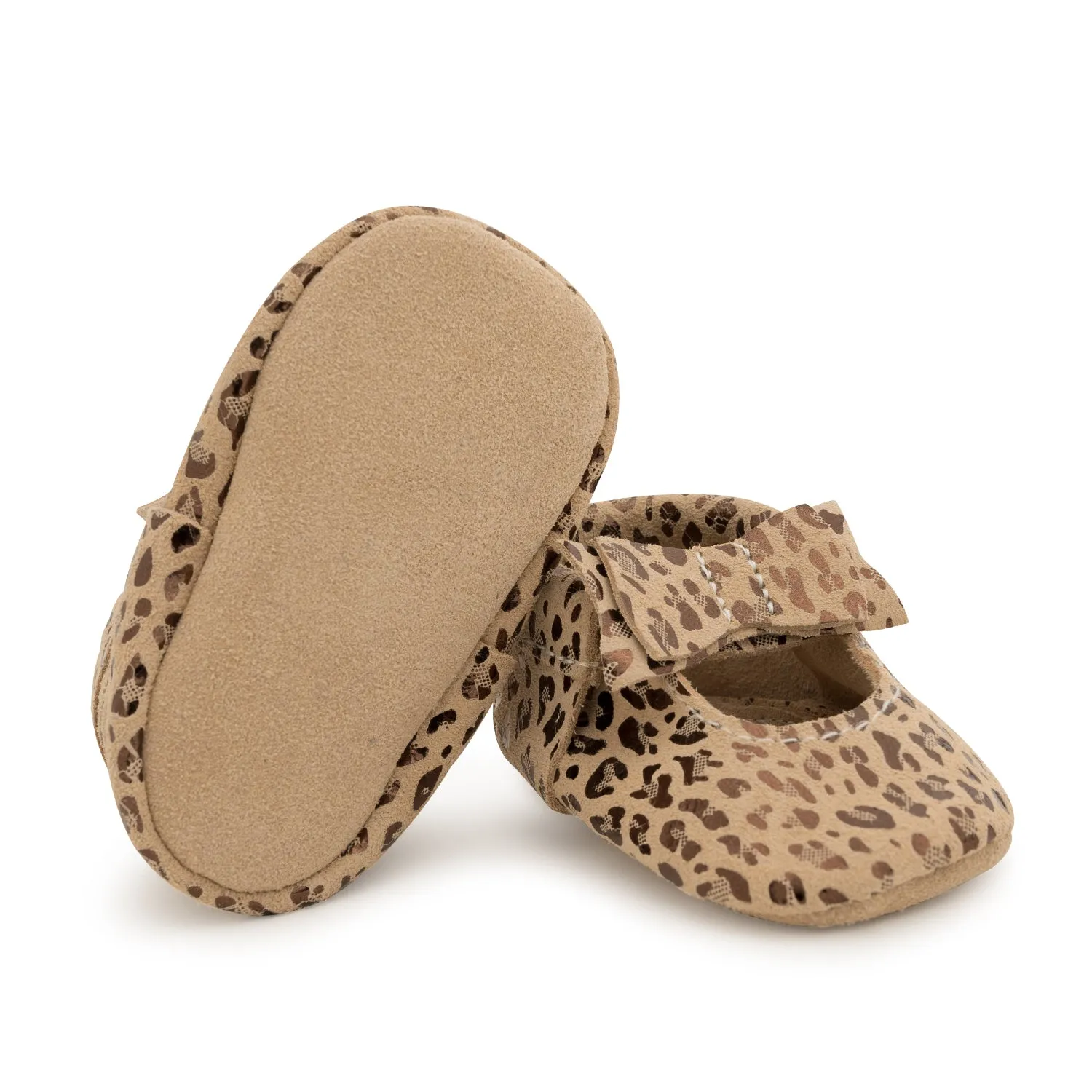 Leopard Bow Moccasins
