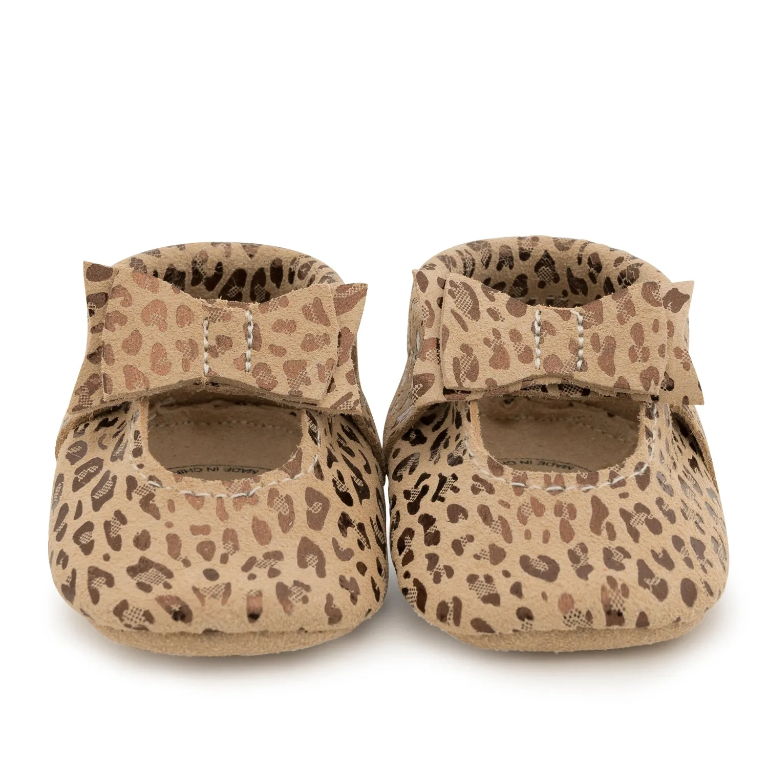 Leopard Bow Moccasins