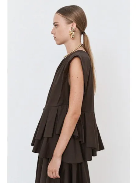 MEIMEIJ - PLEATED ASYMETRICAL TOP