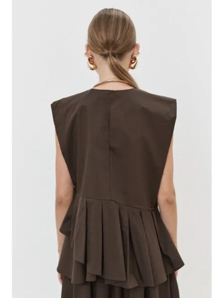 MEIMEIJ - PLEATED ASYMETRICAL TOP