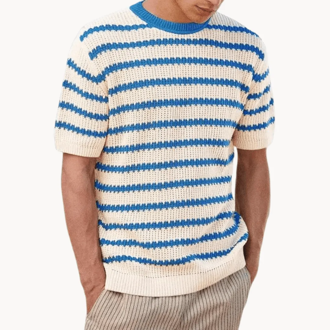 Men's Striped Polo Shirt