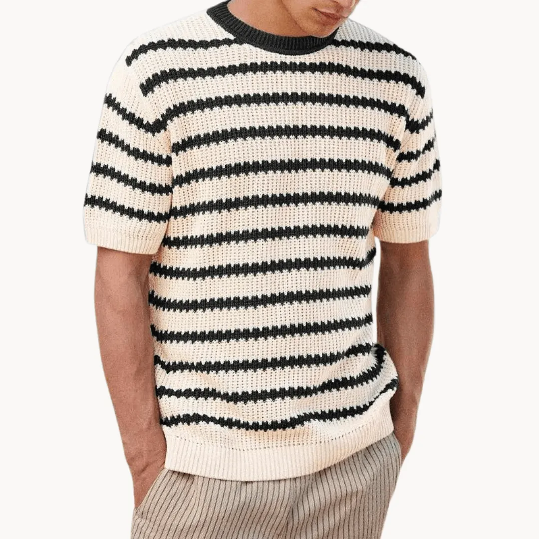 Men's Striped Polo Shirt