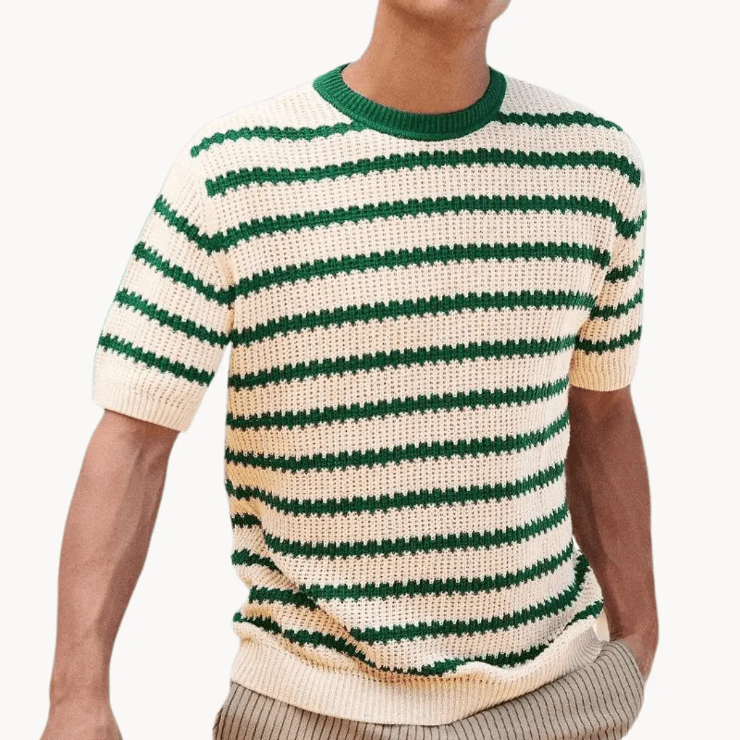 Men's Striped Polo Shirt