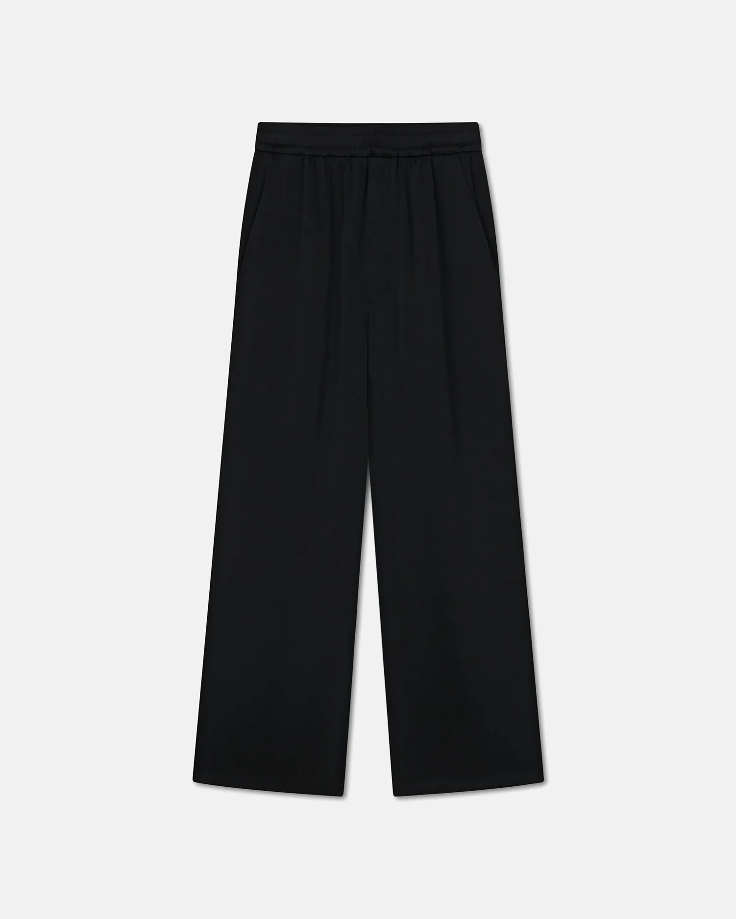 Odessa - Slip Satin Pants - Black