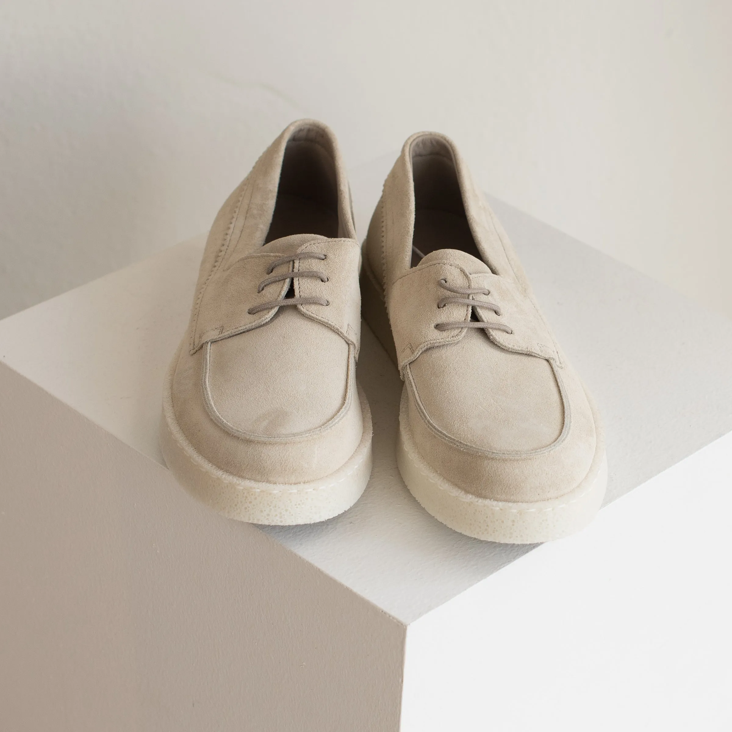 Pantanetti Sporty Boat Shoe ( Stone/beige  Suede) on sale!