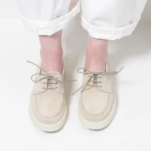 Pantanetti Sporty Boat Shoe ( Stone/beige  Suede) on sale!